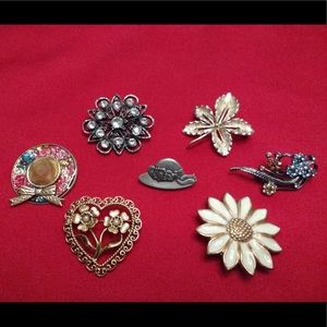 Spring-themed pins